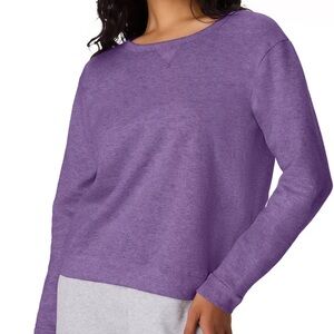 Hanes® Just My Size V-Notch Fleece Violet Splendor Sweatshirt - Size 3X